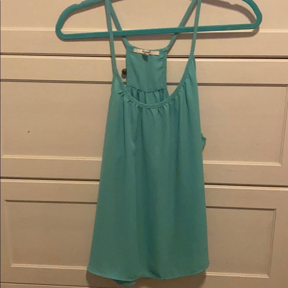 Teal tank top